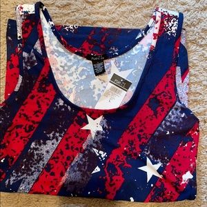 Red,white and blue tank top